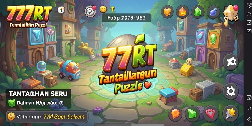 Gameplay seru dalam game Puzzle 777RT yang menantang.