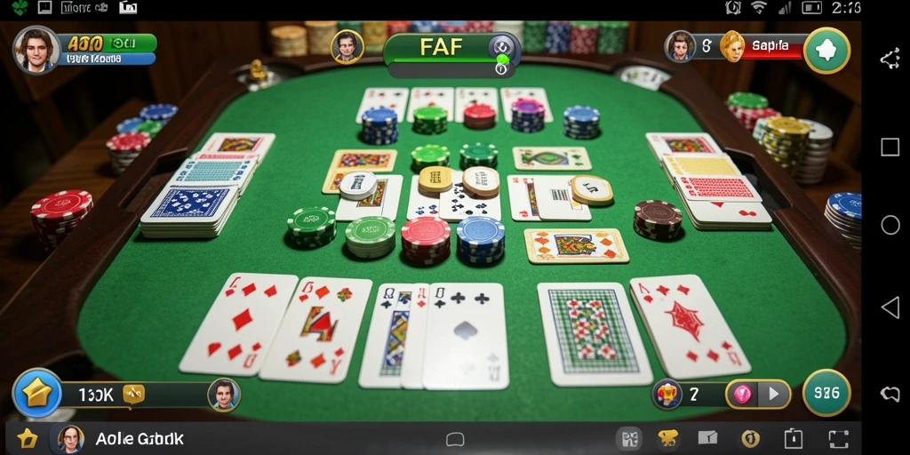 Screenshot utama AFAF dengan gameplay Gaple yang seru.
