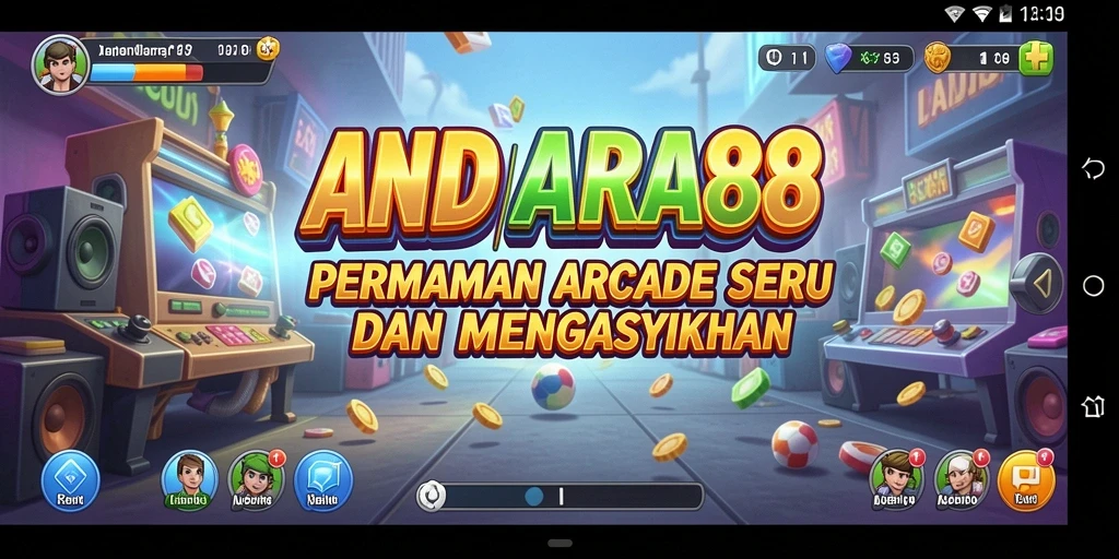 Tampilan gameplay utama ANDARA88 yang penuh aksi dan tantangan.