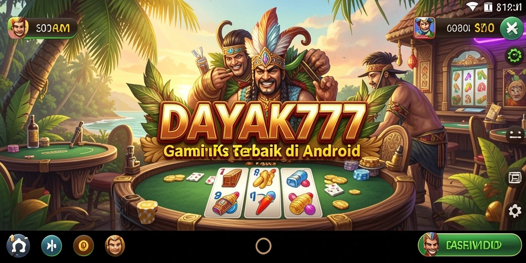 Tampilan gameplay seru dalam permainan Kasino DAYAK777.