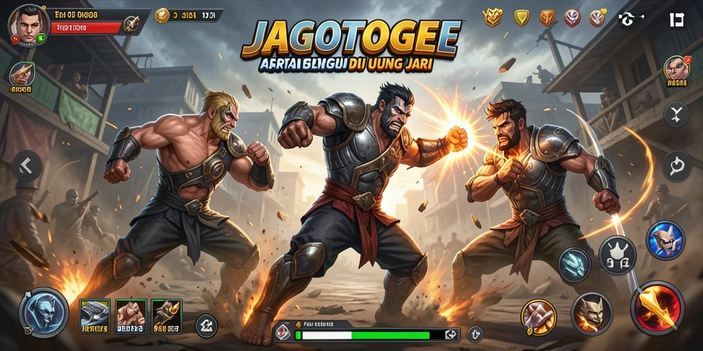 Tampilan gameplay JAGOTOGEL yang menegangkan dengan aksi seru.