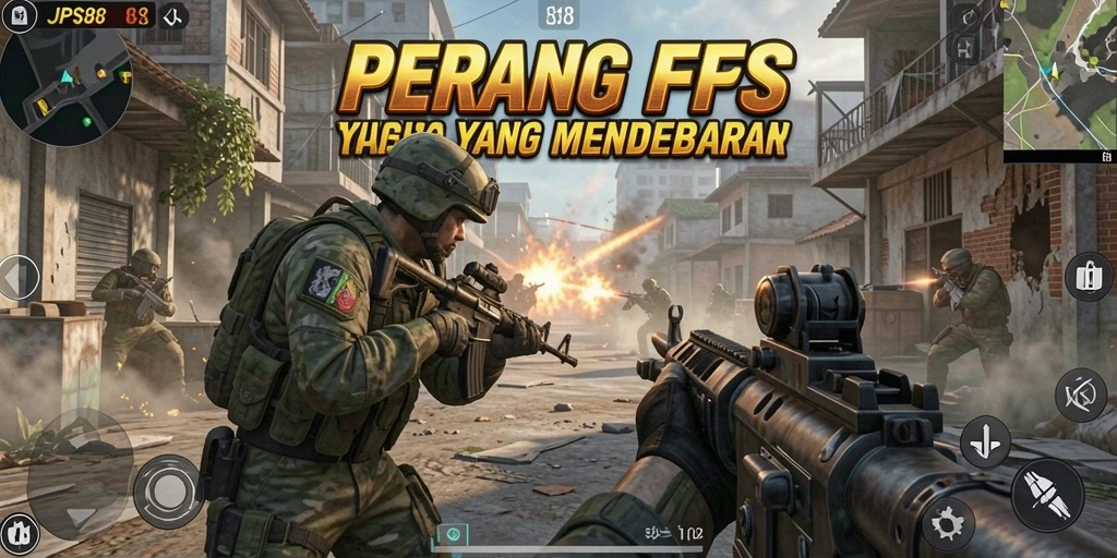 Screenshot menampilkan aksi mendebarkan dalam JPS88 dengan grafis tajam.