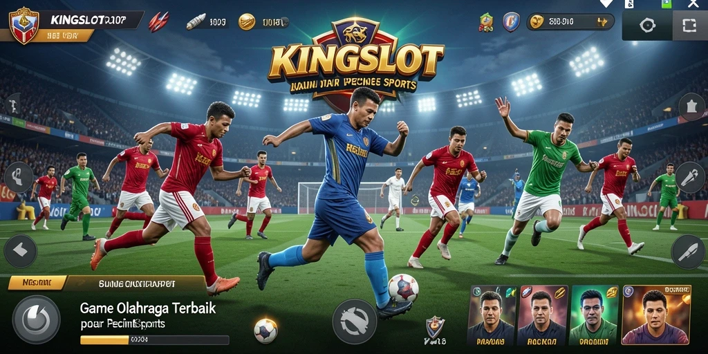 Screenshot gameplay KINGSLOT menampilkan aksi seru dalam olahraga.