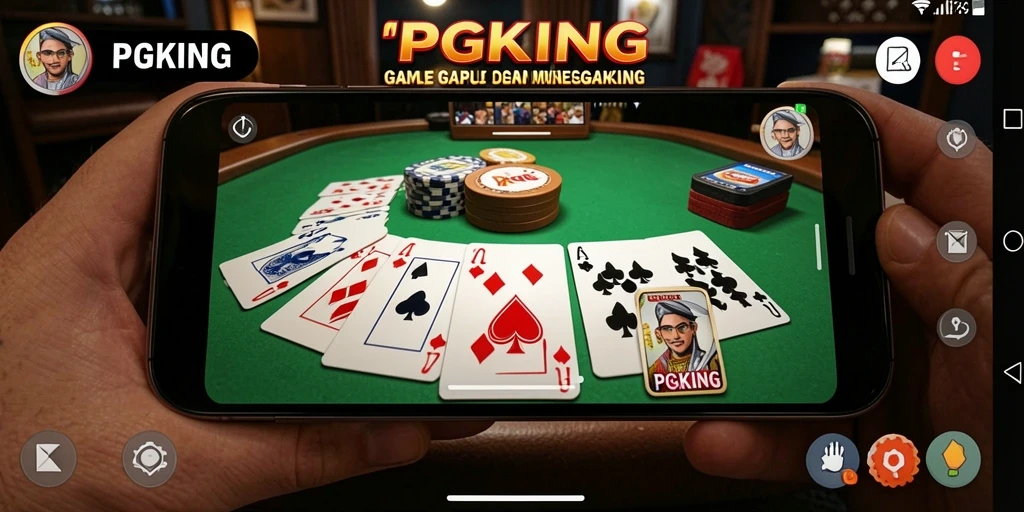 Tampilan menarik gameplay Gaple di PGKING.