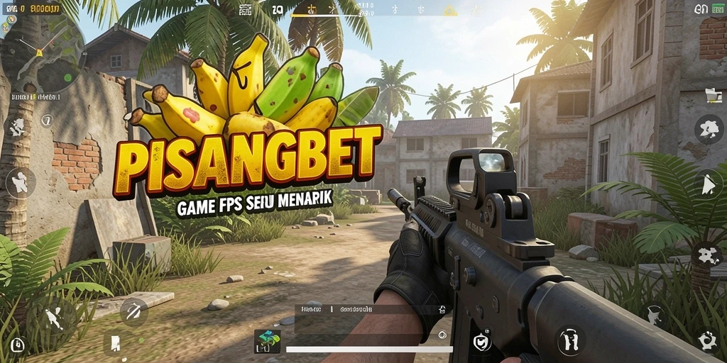Screenshot PISANGBET menampilkan aksi menegangkan dalam pertempuran FPS.