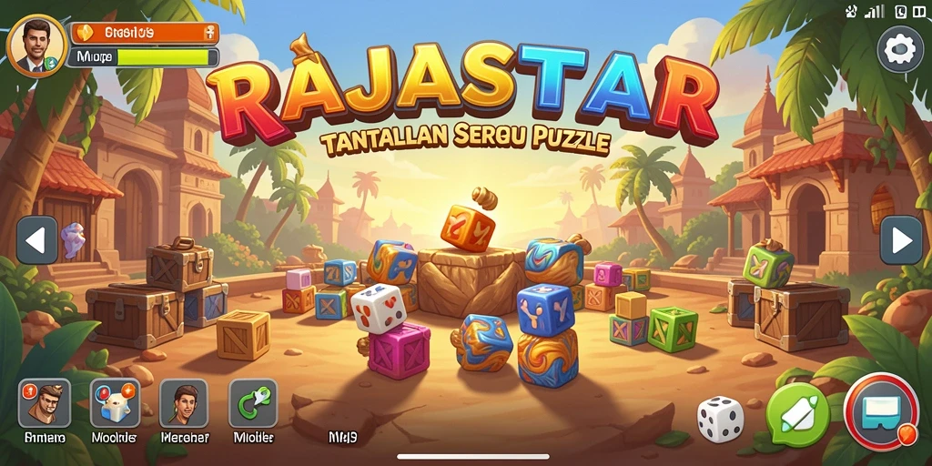 Tampilan gameplay RAJASTAR yang menantang dan menarik.