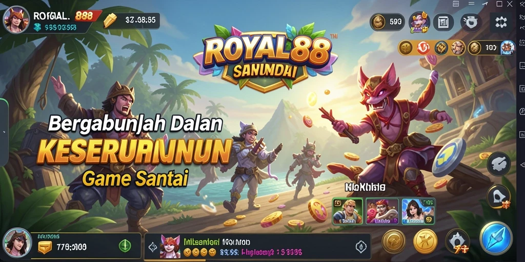 Tampilan gameplay seru dan menyenangkan dari ROYAL88.