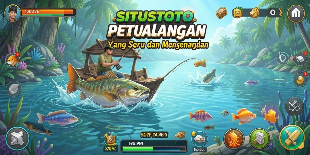 Screenshot gameplay SITUSTOTO dengan tampilan memancing yang seru.