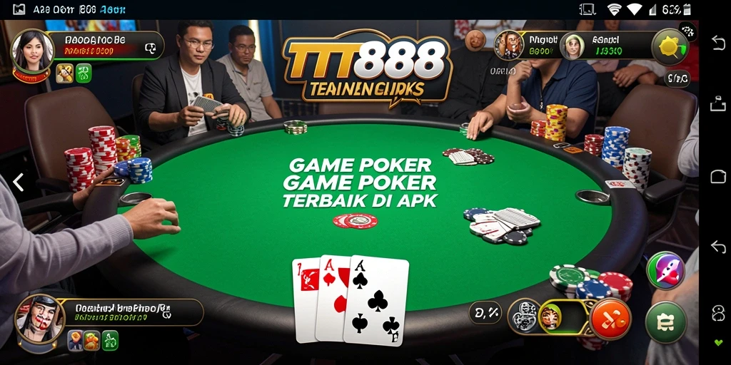 Gambaran gameplay menarik dari TTT888 saat bermain poker.
