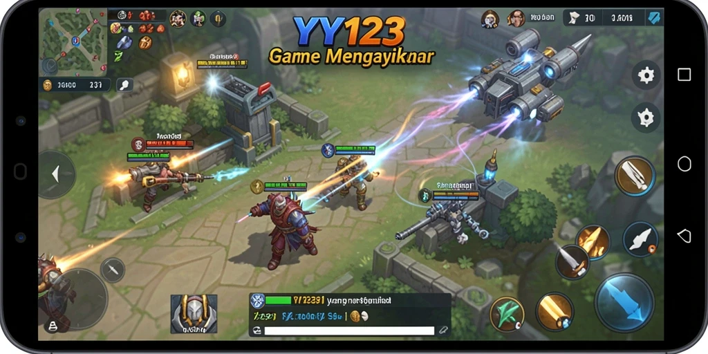 Tampilan menarik dari gameplay YY123 yang penuh strategi.